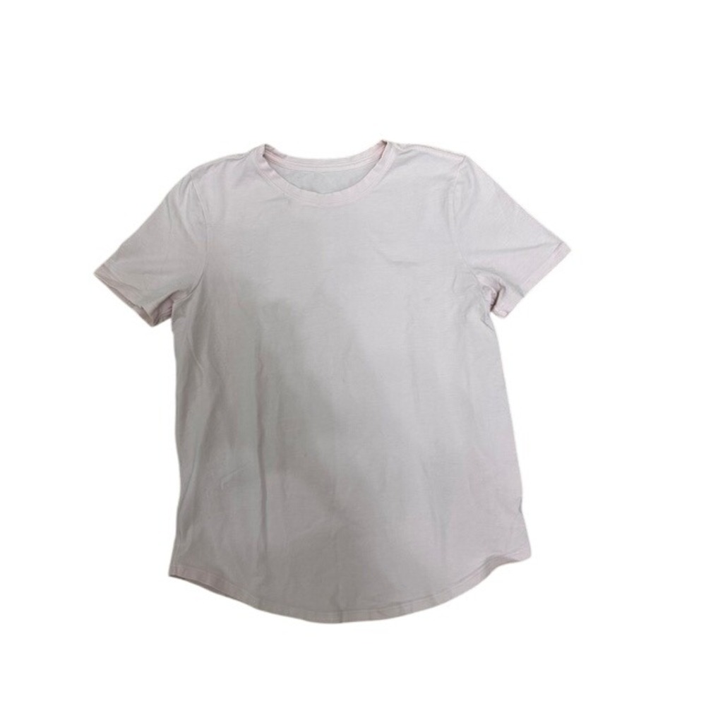 Lululemon Love Crewneck Short Sleeve T-Shirt Pink Activewear Top Womens Size 6 - Picture 4 of 6